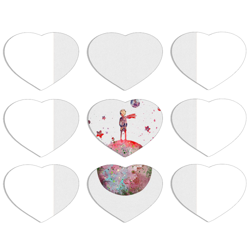 Магнитные фотопазлы Сердце 50 на 50 набор 9 штук 