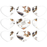 Магнитные фотопазлы Сердце 50 на 50 набор 9 штук 