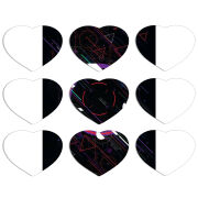 Магнитные фотопазлы Сердце 50 на 50 набор 9 штук 