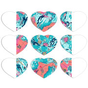 Магнитные фотопазлы Сердце 50 на 50 набор 9 штук 