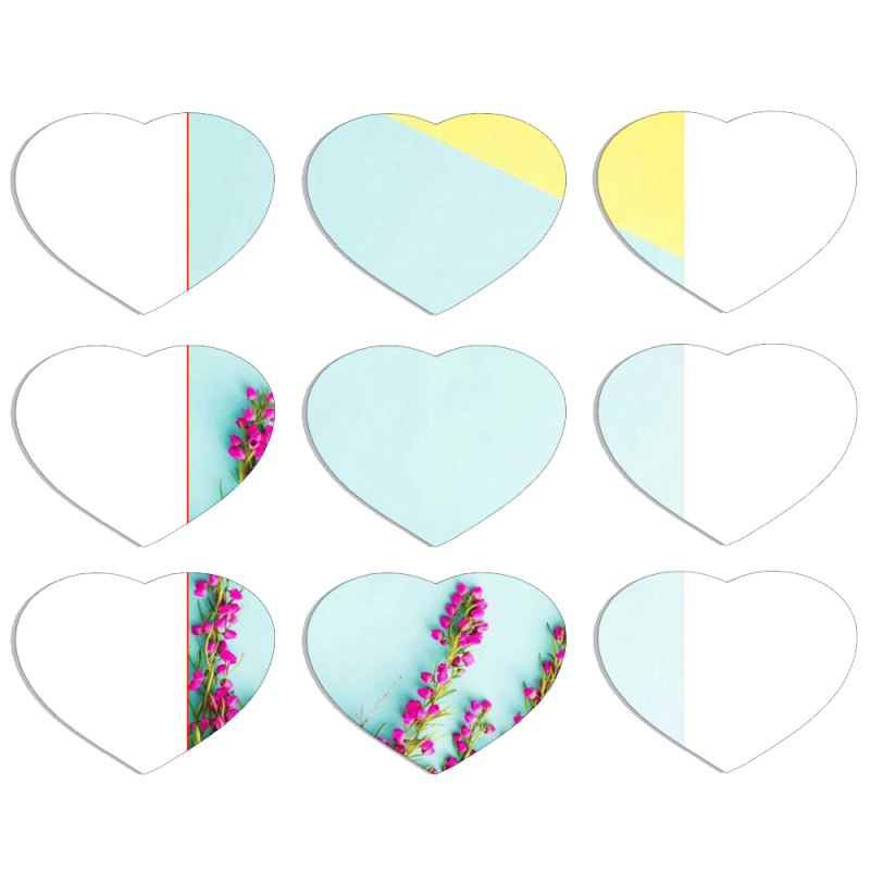 Магнитные фотопазлы Сердце 50 на 50 набор 9 штук 