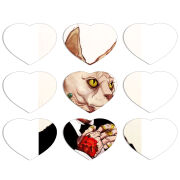 Магнитные фотопазлы Сердце 50 на 50 набор 9 штук 