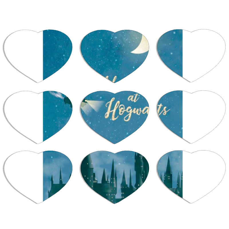 Магнитные фотопазлы Сердце 50 на 50 набор 9 штук 