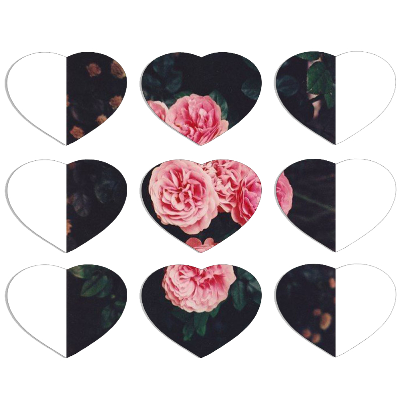 Магнитные фотопазлы Сердце 50 на 50 набор 9 штук 