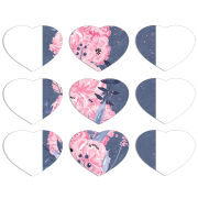 Магнитные фотопазлы Сердце 50 на 50 набор 9 штук 
