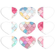 Магнитные фотопазлы Сердце 50 на 50 набор 9 штук 