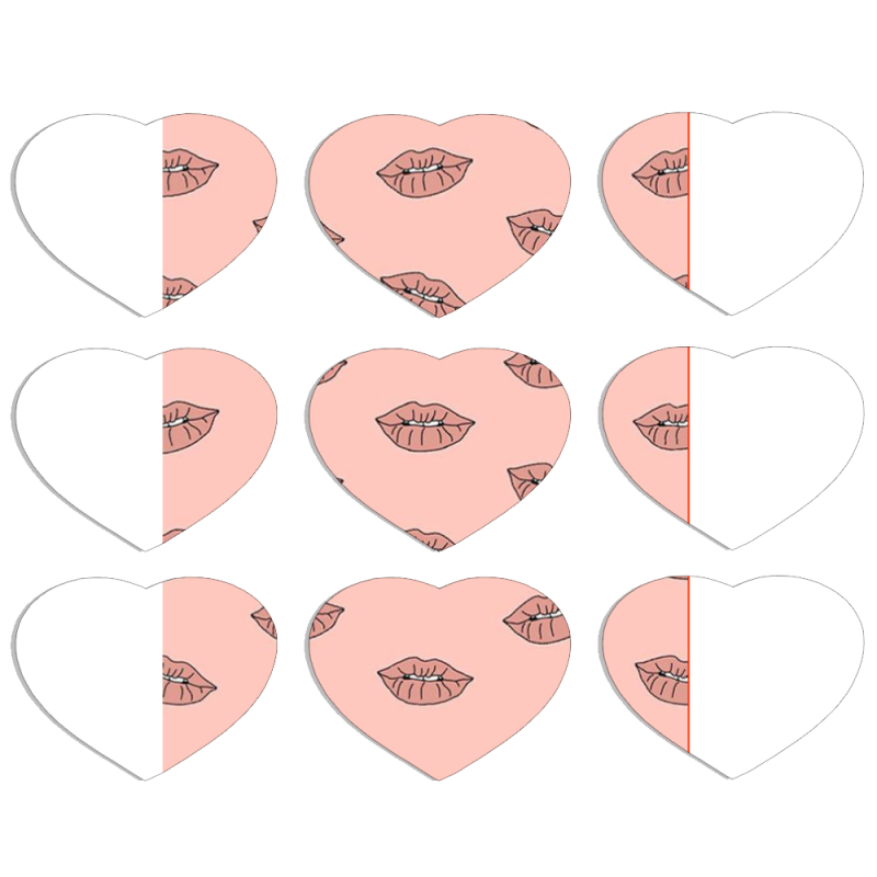 Магнитные фотопазлы Сердце 50 на 50 набор 9 штук 