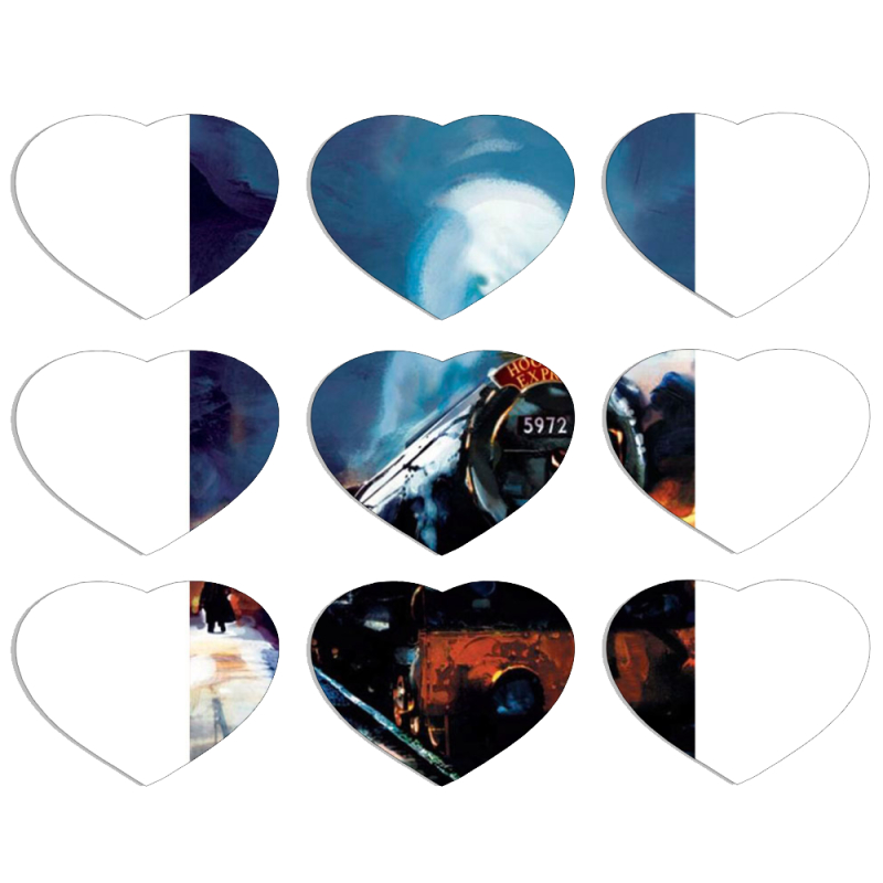 Магнитные фотопазлы Сердце 50 на 50 набор 9 штук 
