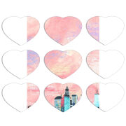 Магнитные фотопазлы Сердце 50 на 50 набор 9 штук 