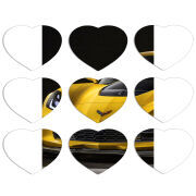 Магнитные фотопазлы Сердце 50 на 50 набор 9 штук Corvette Z06