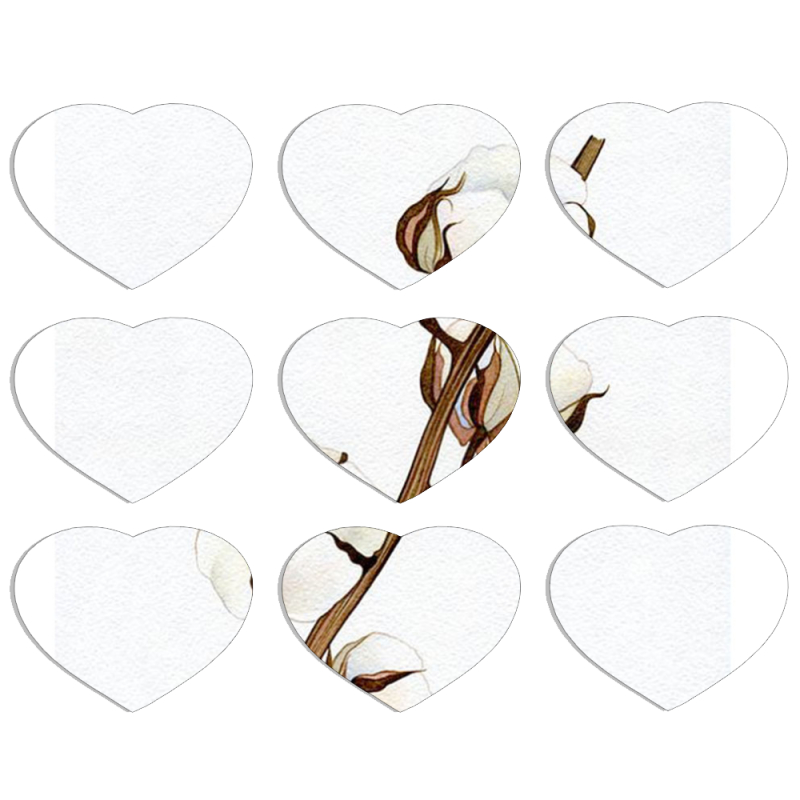 Магнитные фотопазлы Сердце 50 на 50 набор 9 штук 