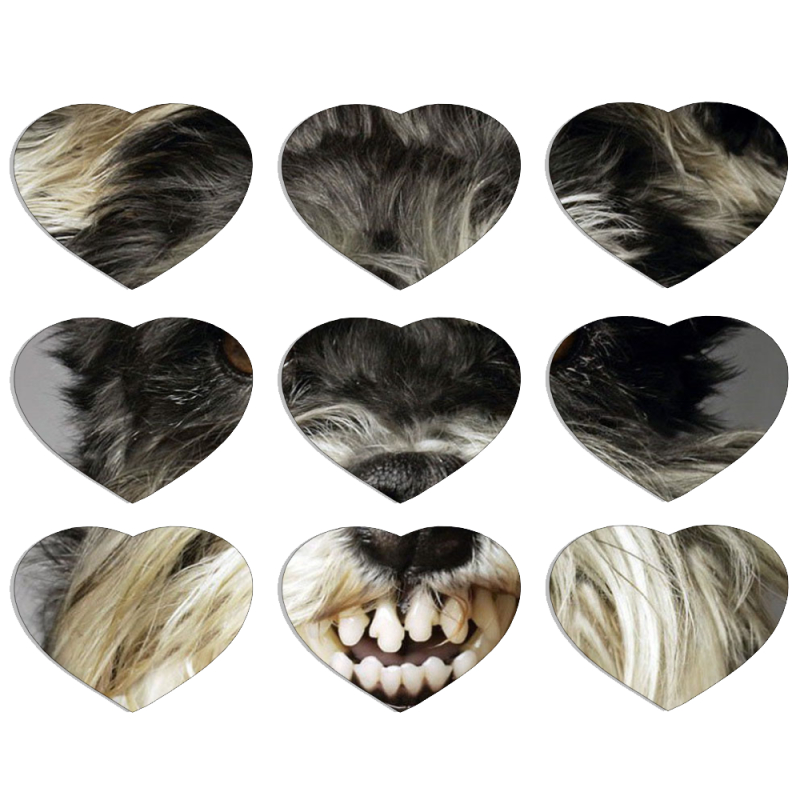 Магнитные фотопазлы Сердце 50 на 50 набор 9 штук Cursor