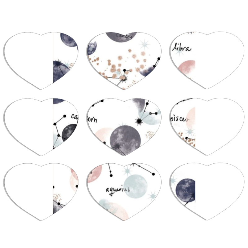 Магнитные фотопазлы Сердце 50 на 50 набор 9 штук 