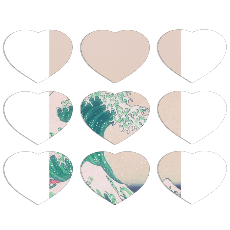 Магнитные фотопазлы Сердце 50 на 50 набор 9 штук 