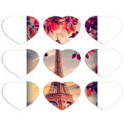 Магнитные фотопазлы Сердце 50 на 50 набор 9 штук 