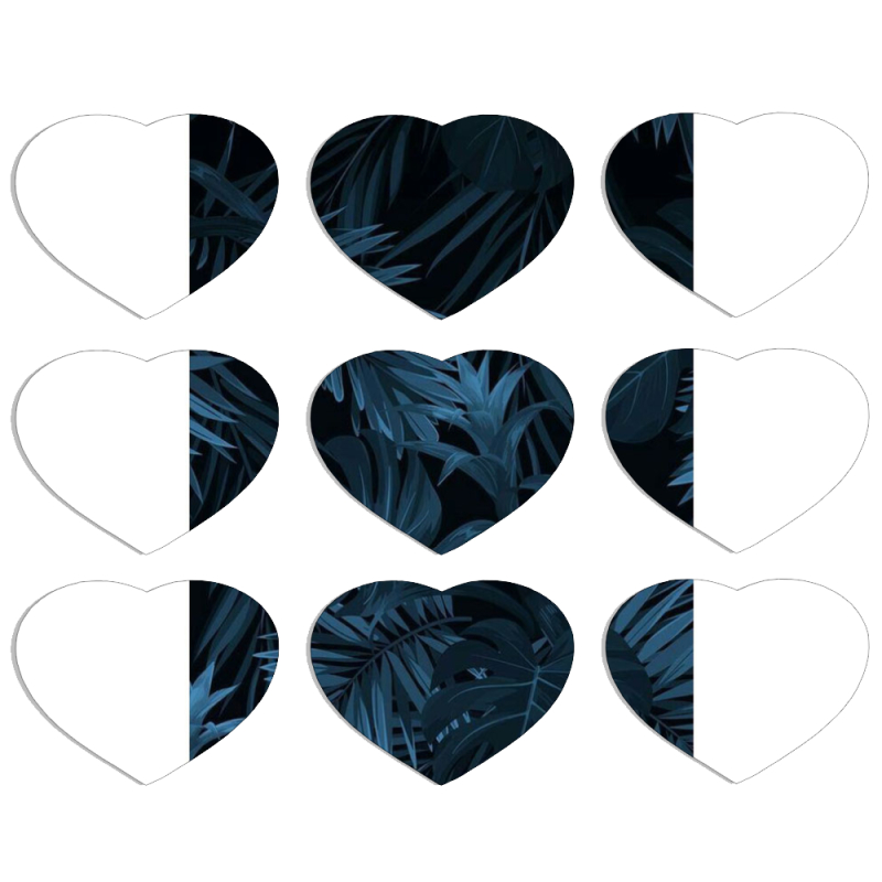 Магнитные фотопазлы Сердце 50 на 50 набор 9 штук 