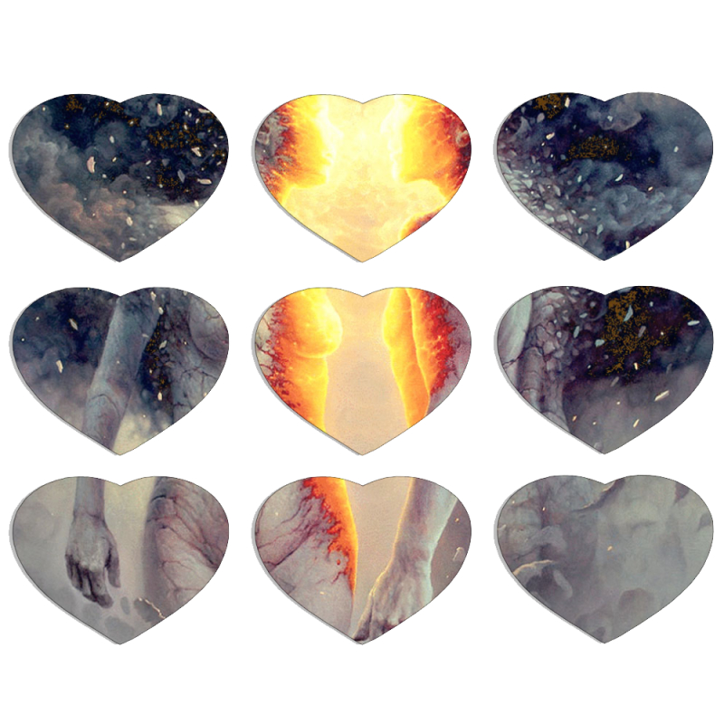 Магнитные фотопазлы Сердце 50 на 50 набор 9 штук George Redhawk