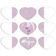 Магнитные фотопазлы Сердце 50 на 50 набор 9 штук 