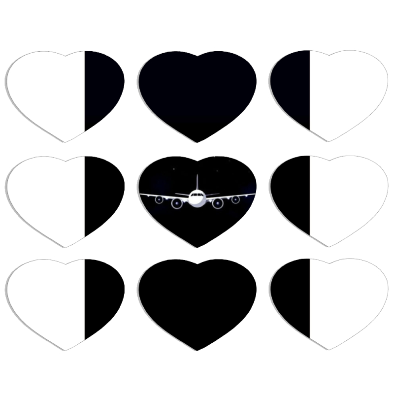 Магнитные фотопазлы Сердце 50 на 50 набор 9 штук 