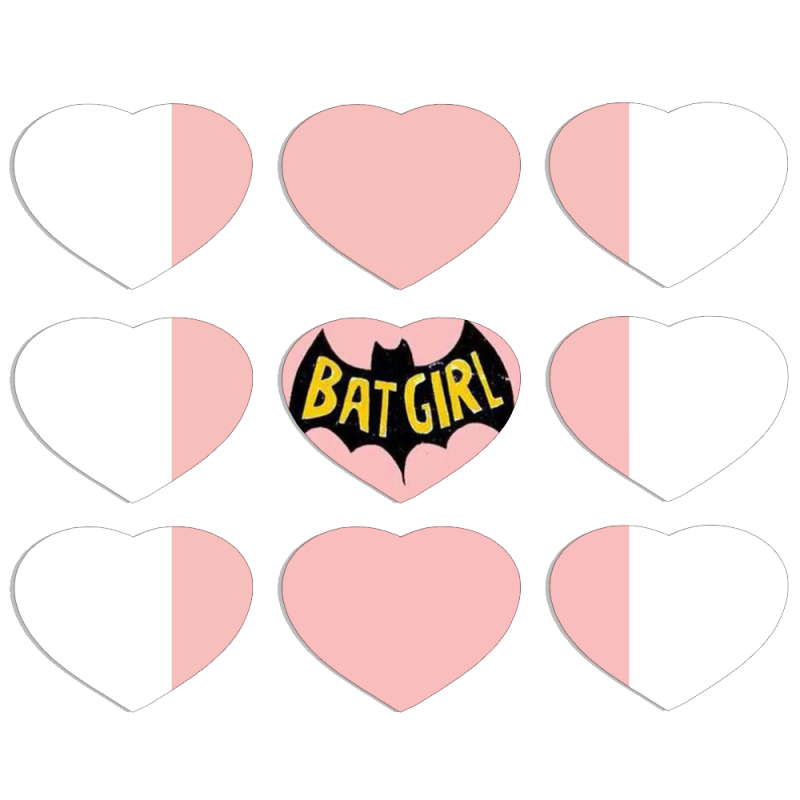 Магнитные фотопазлы Сердце 50 на 50 набор 9 штук 