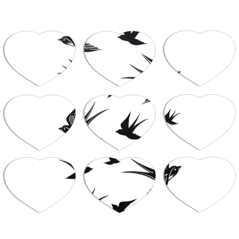 Магнитные фотопазлы Сердце 50 на 50 набор 9 штук 