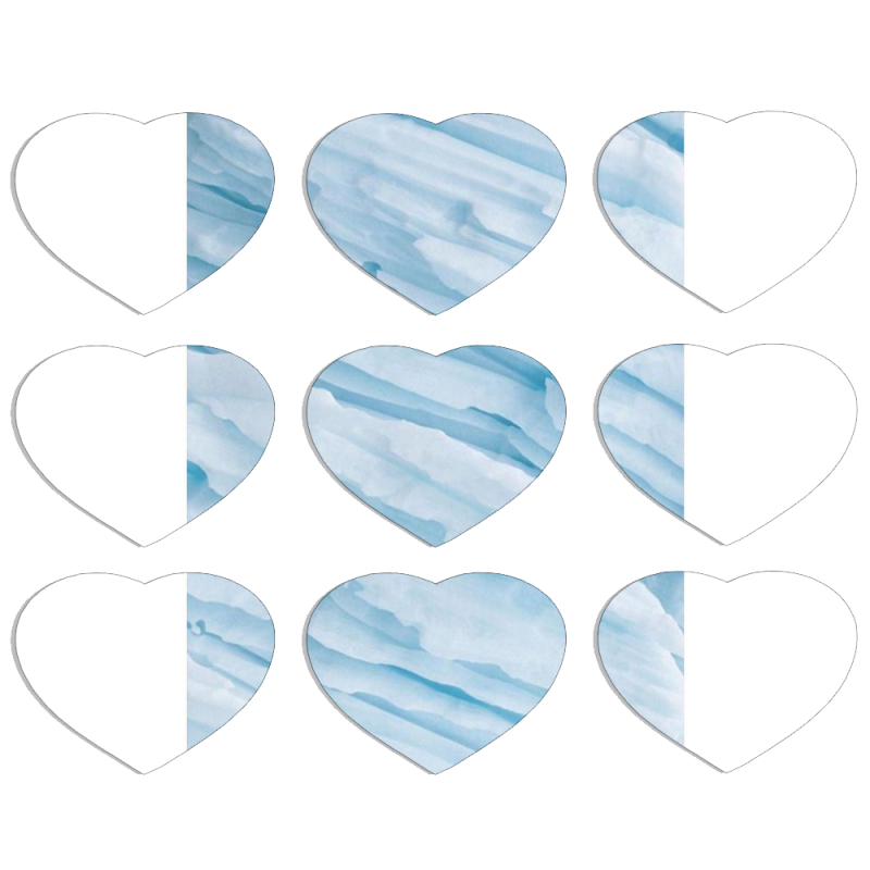 Магнитные фотопазлы Сердце 50 на 50 набор 9 штук 