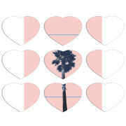 Магнитные фотопазлы Сердце 50 на 50 набор 9 штук 