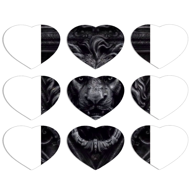 Магнитные фотопазлы Сердце 50 на 50 набор 9 штук 