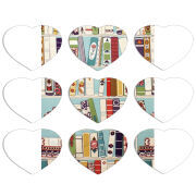 Магнитные фотопазлы Сердце 50 на 50 набор 9 штук 