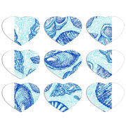 Магнитные фотопазлы Сердце 50 на 50 набор 9 штук 