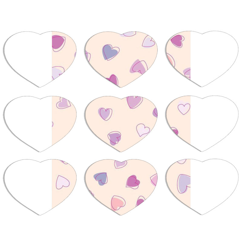 Магнитные фотопазлы Сердце 50 на 50 набор 9 штук 