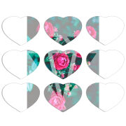Магнитные фотопазлы Сердце 50 на 50 набор 9 штук 