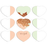 Магнитные фотопазлы Сердце 50 на 50 набор 9 штук 