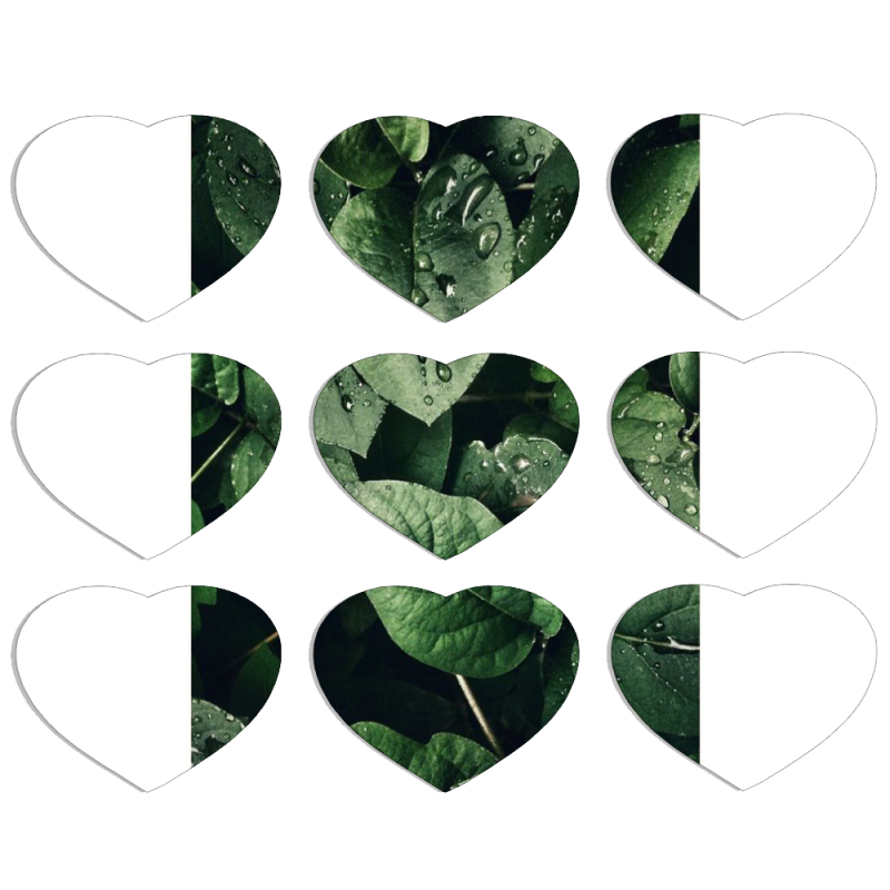 Магнитные фотопазлы Сердце 50 на 50 набор 9 штук 