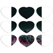 Магнитные фотопазлы Сердце 50 на 50 набор 9 штук 