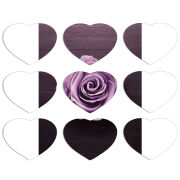 Магнитные фотопазлы Сердце 50 на 50 набор 9 штук 