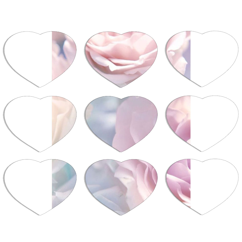 Магнитные фотопазлы Сердце 50 на 50 набор 9 штук 