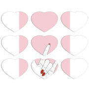 Магнитные фотопазлы Сердце 50 на 50 набор 9 штук 