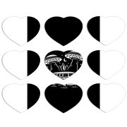 Магнитные фотопазлы Сердце 50 на 50 набор 9 штук 