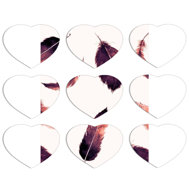 Магнитные фотопазлы Сердце 50 на 50 набор 9 штук 