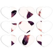 Магнитные фотопазлы Сердце 50 на 50 набор 9 штук 