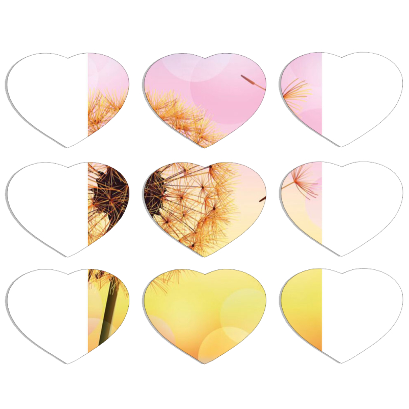 Магнитные фотопазлы Сердце 50 на 50 набор 9 штук 