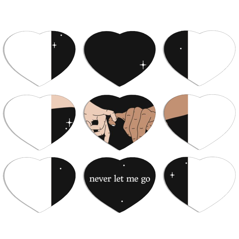 Магнитные фотопазлы Сердце 50 на 50 набор 9 штук 