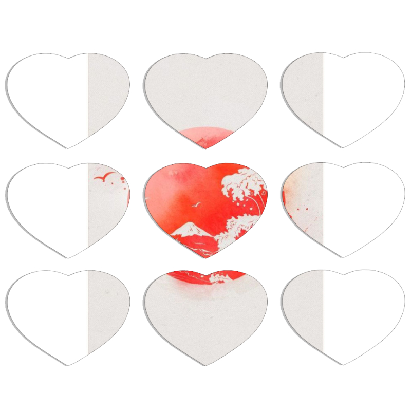 Магнитные фотопазлы Сердце 50 на 50 набор 9 штук 