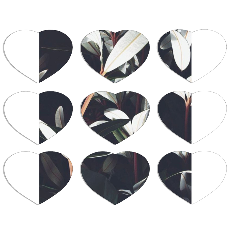 Магнитные фотопазлы Сердце 50 на 50 набор 9 штук 