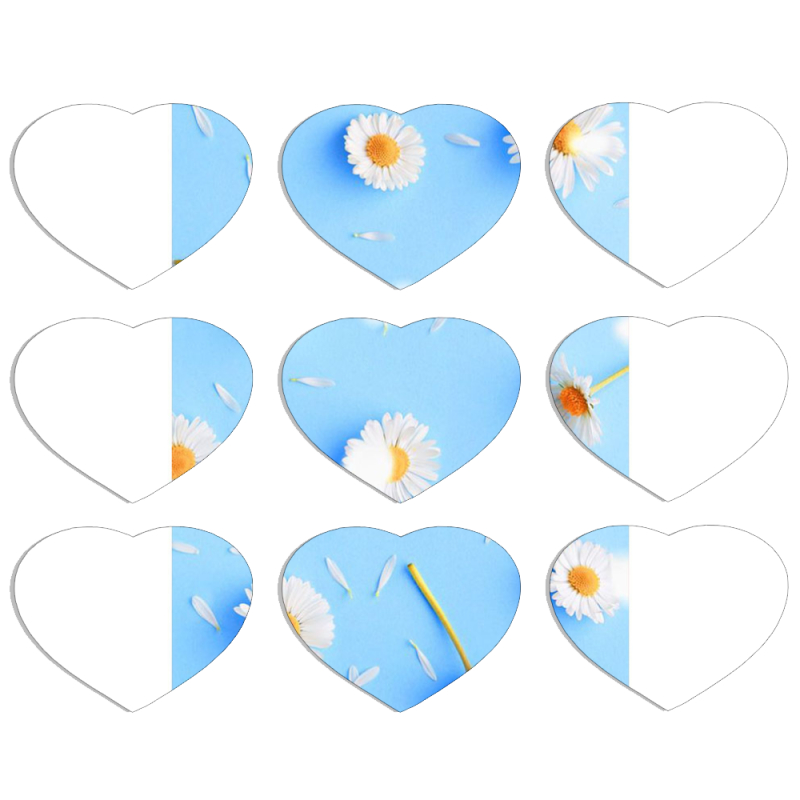 Магнитные фотопазлы Сердце 50 на 50 набор 9 штук 