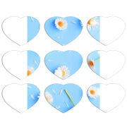 Магнитные фотопазлы Сердце 50 на 50 набор 9 штук 