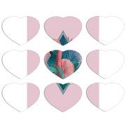 Магнитные фотопазлы Сердце 50 на 50 набор 9 штук 