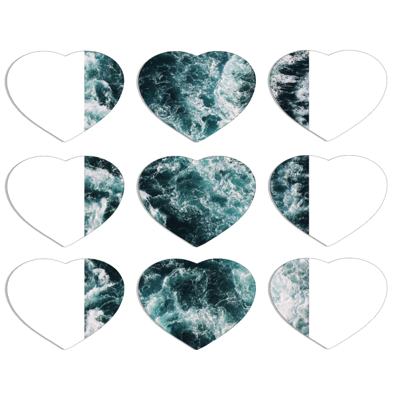 Магнитные фотопазлы Сердце 50 на 50 набор 9 штук 