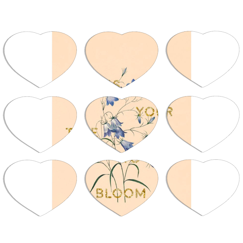 Магнитные фотопазлы Сердце 50 на 50 набор 9 штук 